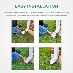 GutterGate 2"x3" Type-A White Gutter Downspout