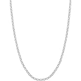 Kooljewelry Sterling Silver 1.3 mm Rolo Chain Necklace (16, 18, 20, 22, 24 or 30 inch)