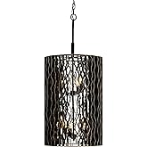 Varaluz Estela 6-Lt Foyer - Matte Black/French Gold