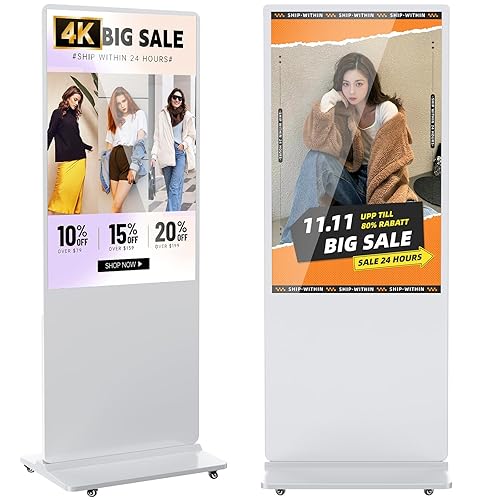 YCKJNB 55 inch Indoor Digital Signage 4K UHD LCD Screen IPS Floor ...