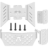 4Pieces ShareGoo Stainless Steel RC Skid Plate,RC Chassis Armor Protector Plate Protection Compatible with Axial SCX10-III AXI03007 1/10 RC Crawler Car