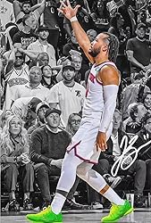 Basketball Superstar Jalen Brunson Signed Poster