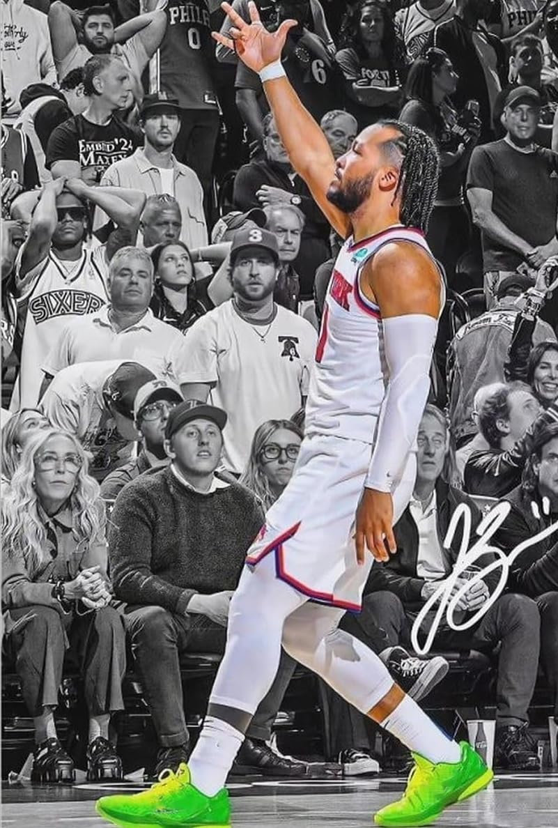 Basketball Superstar Jalen Brunson Signed Poster