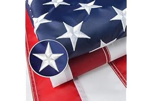 FARQIO Heavy Duty 600D Polyester,American Flags 3x5 Outdoor Use,Non Fading American Flags for Outside,American Flag Outdoor Heavy Duty, American Flag Longest Lasting,Us Flag Embroidered Stars, Brass Grommets Sewn Stripes