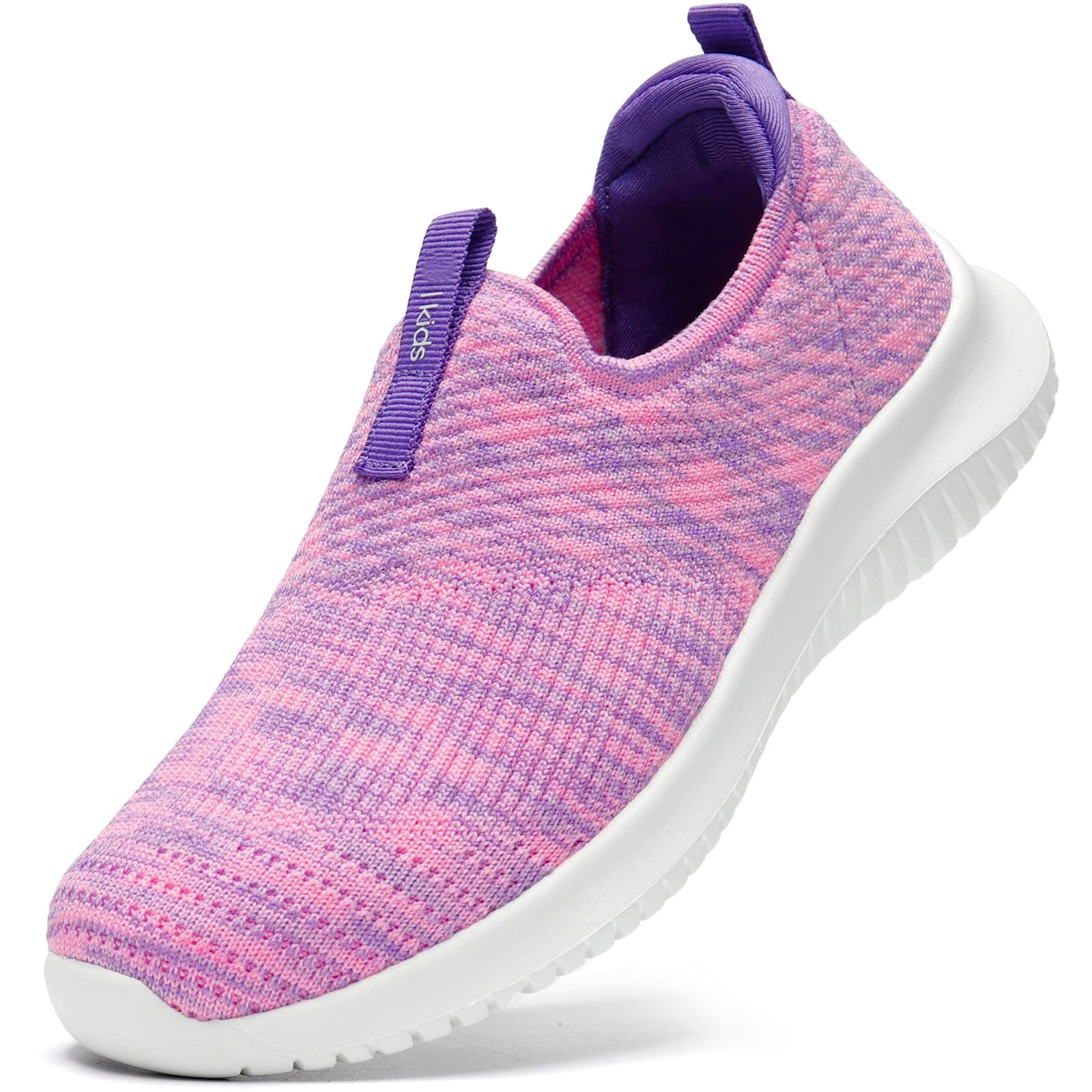 Photo 1 of **SIMILAR TO THE PHOTO** STQ Girls Sneakers Tennis School Girls Slip on Sneakers Athletic Gym Shoes Pink Purple Size 1 Little Kid
