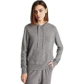 GreenMount Women's Essential Cashmere Hoodie with Pocket Front Casual Long Sleeve Pullover Sweater
