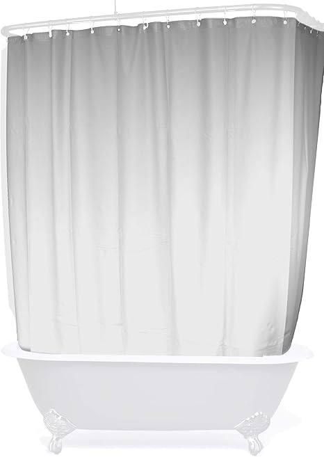 Extra Wide Shower Curtain For A Clawfoot Tub White With Magnets