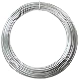 Beadsmith DA2602 Aluminum Wire 12 Gauge 39' Coil-Silver