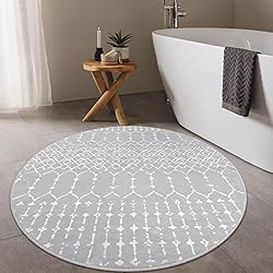 Lahome Moroccan Round Washable Rug - 3Ft Small