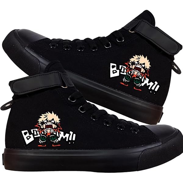 Amazon.com: DHSPKN Anime Mha Canvas Shoes Deku Izuku  display picture 1