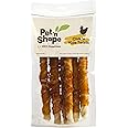 Pet 'n Shape Chik 'n Hide Twist - Chicken Wrapped Rawhide Natural Dog Treats, Large, 6 Count