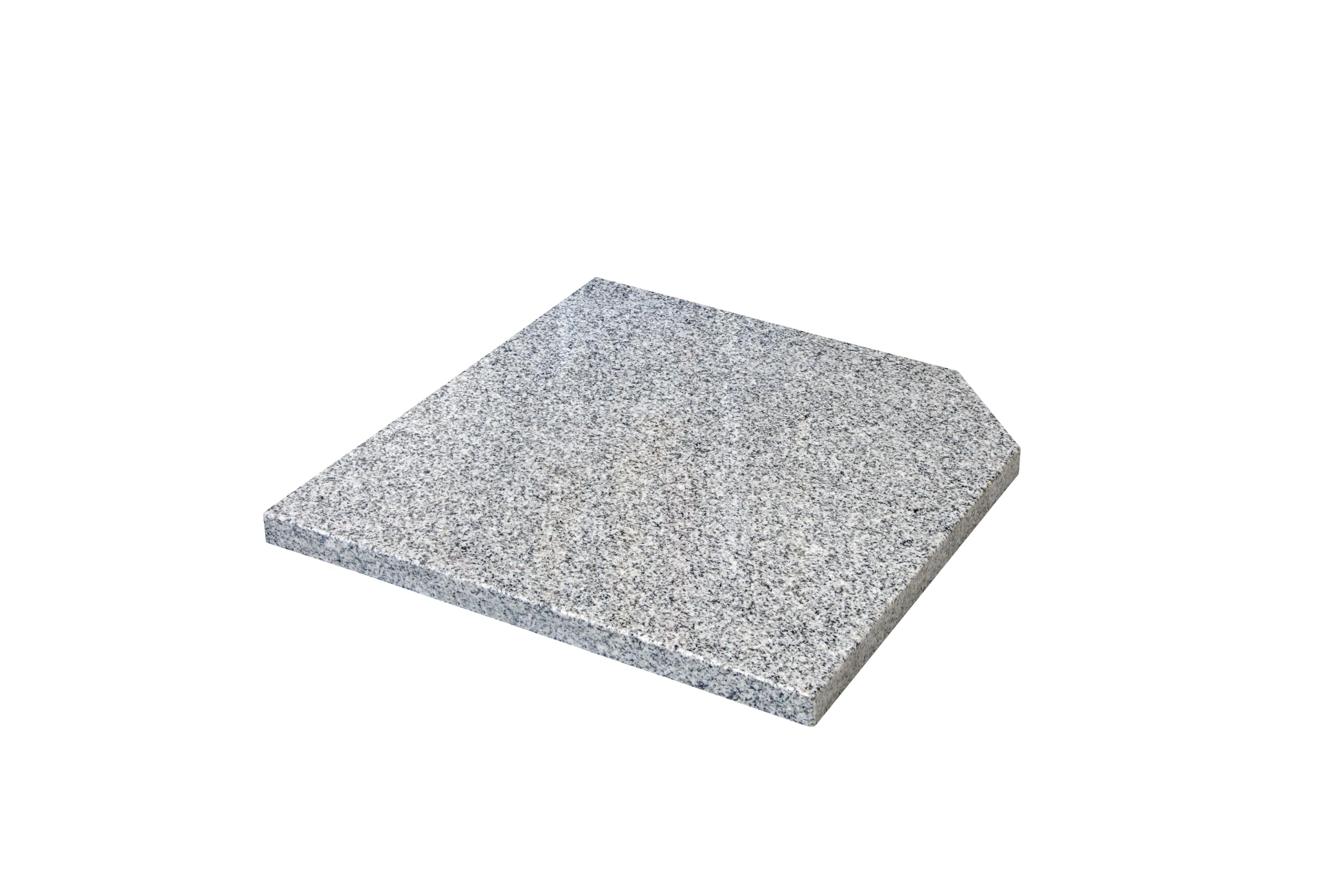 Doppler 1 x Granite Plate 25 kg I Weighted Plate 50 x 50 x 4 cm for Parasols with Max. 300 cm Umbrella Diameter I Weatherproof Natural Stone Base with Recessed Grip I Umbrella Stand for Pendulum