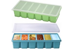 2 Pack Silicone Soup Freezer Containers with Lids, Soup Freezer Mold, Ice Trays for Freezer, Ice Cube Tray for Storing 100 ml