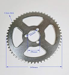 T8F 54T Tooth 29MM Chain Sprocket For 2 Stroke 43cc