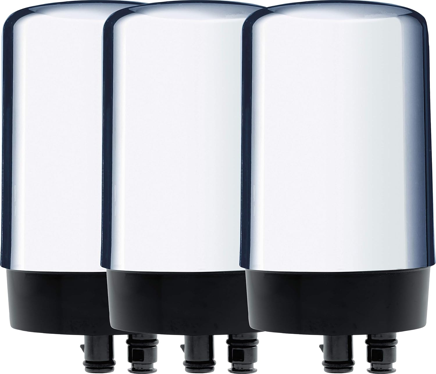 Brita Basic Mount Tap Water Filtration System Replacement Filters for Faucets, 3 Count, Chrome: Kitchen & Dining