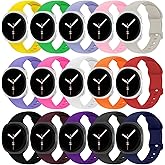 HAYONLIY Soft Silicone Bands Compatible for Samsung Galaxy Watch 8 Band 40mm 44mm/Galaxy Watch 8 Classic 46mm,No Gap Sport Replacement Strap Men Women