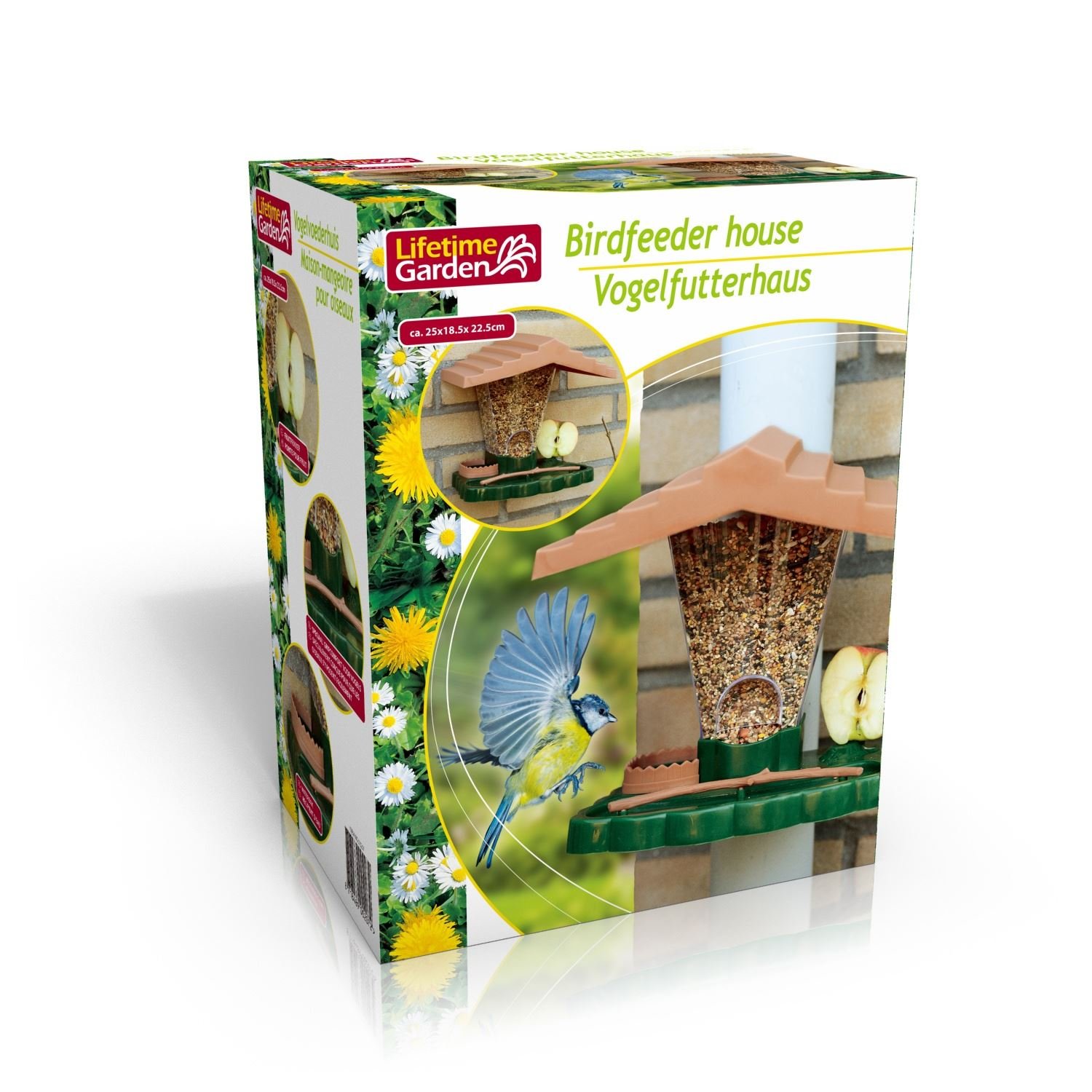 Plastic Bird Feeder House Garden Seed Fruit Feeding Station