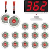 SavvyMate Call Button for Elderly, Wireless Caregiver Pager System ﻿ | Wireless Nurse Call System, 15 Emergency Call Buttons, 1000FT Long Range, for Nurse Station, Clinic, Patient Room