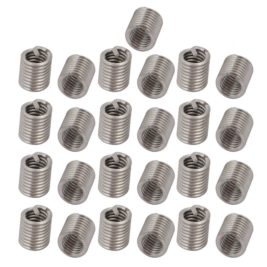 sourcingmap #8-32x0.328 304 Stainless Steel Helical Coil Wire Thread Insert 25pcs