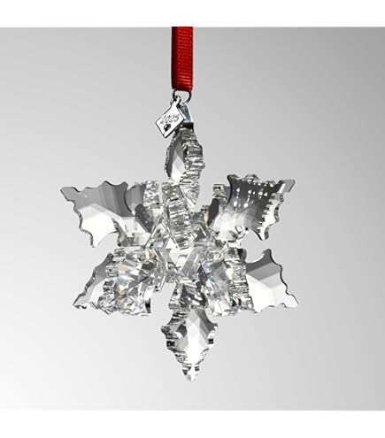 Amazon.com: Baccarat 2017 Clear Crystal Christmas Annual Ornament
