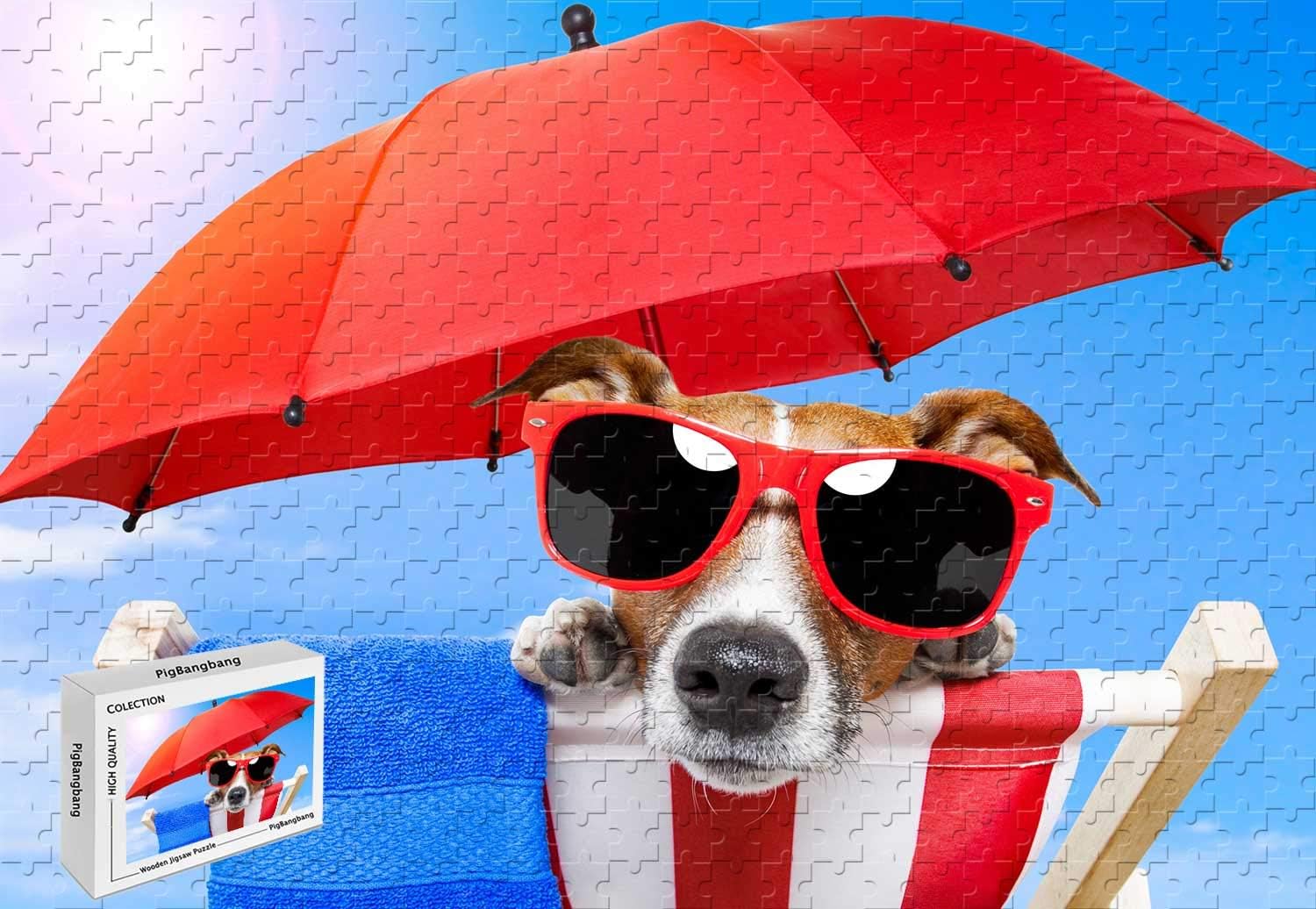 dog beach umbrella