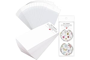 Potanro Car Coaster Packaging for Selling 100 PCS Sublimation Car Coasters Car Coaster Display Cards and Bag White Cards 6.8 x 2.9 Inch Self-Seal Bags Blanks Sublimation Blanks Bulk (White)