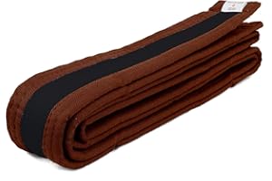 AAMA Color Belts with Black Stripe for Martial Arts - Taekwondo Karate Judo