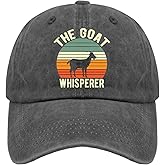 ZOOBO The Goat Whisperer Caps Running Cap Pigment Black Running Hat Gifts for Dad Running Cap
