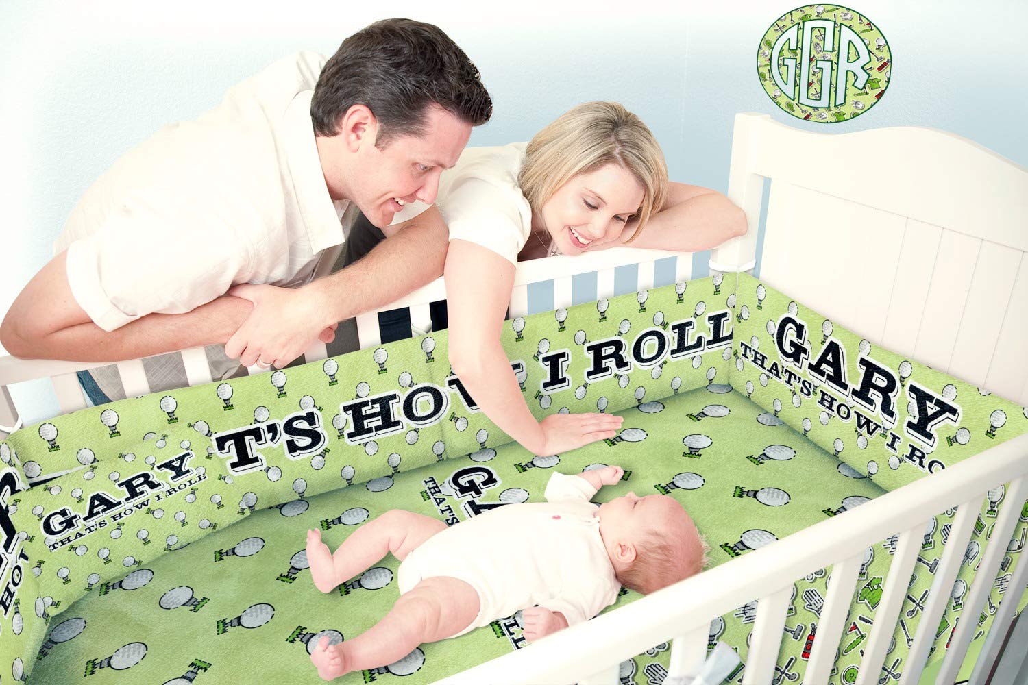 golf crib bedding