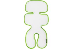 Manito Breath Original 3D Mesh Pad/Cushion/Liner for Stroller and Car Seat, Green, One Size