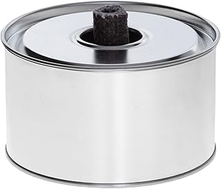 Hussala Outdoorkerze Profi Flammschale, mit Deckel, Brennzeit 15 Stunden, Flammdose, Feuerdose - 8 Stück