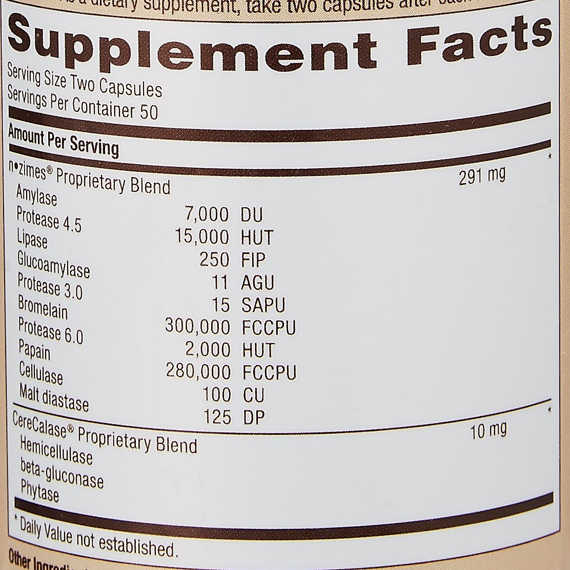 GNC Natural Brand Super Digestive Enzymes, 100 Capsules, Supports