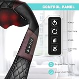 WOQQW Shiatsu Back Neck Massager with Heat 4D Kneading for Pain Relief view 2