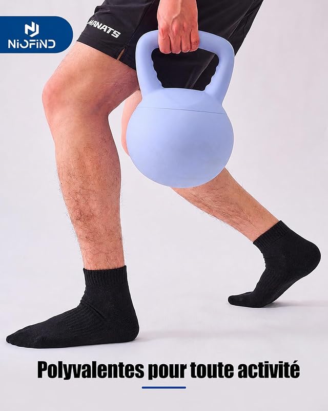 Chaussettes Quarter Sport Homme & Femme, Coton et Rembourrage — photo 4 sur 8
