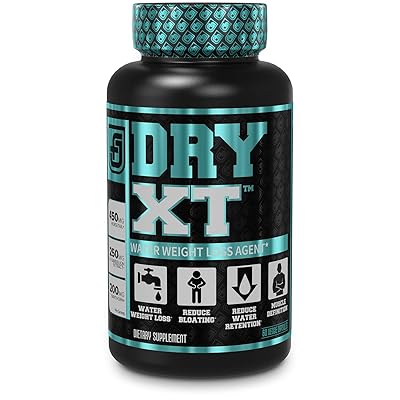 Dry-XT Water Weight Loss Diuretic Pills - Natural Supplement for Reducing Water Retention &amp; Bloating Relief w/Dandelion Root Extract, Potassium, 7 More Powerful Ingredients - 60 Veggie Capsules