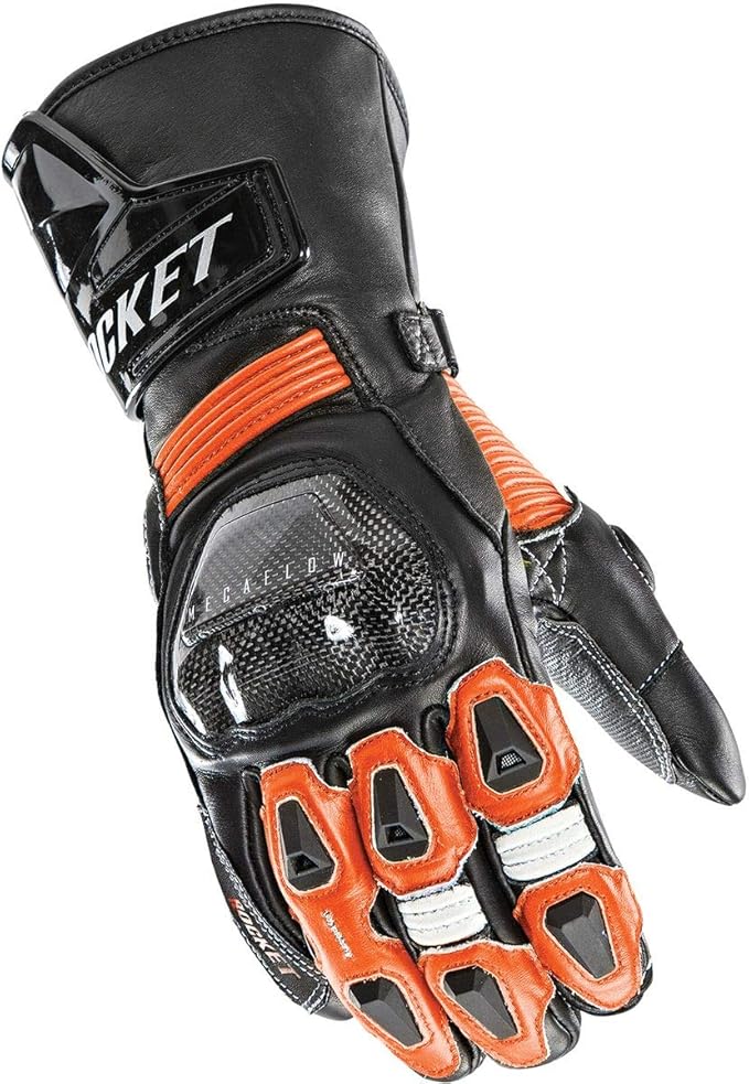 Joe Rocket Men's GPX Motorcycle Gloves (Black/Orange, X