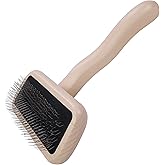 Chris Christensen Karben II Slicker Brush for Dogs, Groom Like a Professional, Ideal For All Coat Types, Remove Shedding Coat, Tangles and Dead Undercoat, 17 mm Stainless Steel Pins, Small