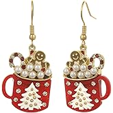 Madison Tyler Christmas Earrings for Women | Santa Claus | Snowmen | Christmas Trees | Christmas Stockings | Gingerbread Men | Jingle Bells | Christmas Jewelry | Christmas Earring Gifts for Women