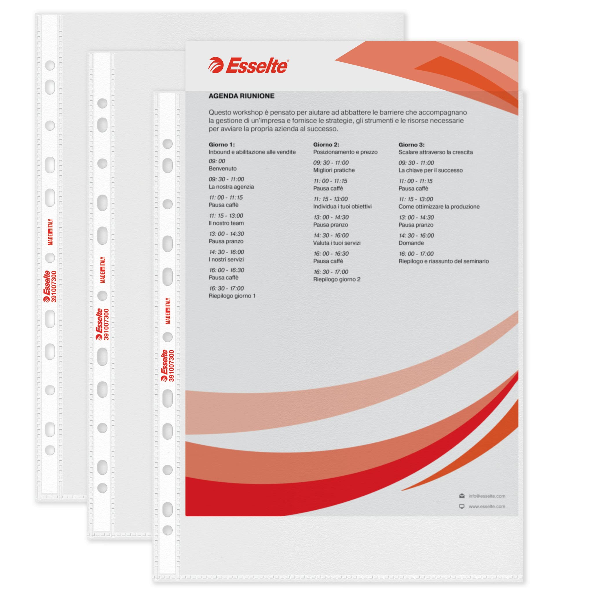 Esselte 391007300 Envelope A Perforation, Transparent