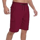 Men's Swim Trunks Quick Dry Board Shorts with Zipper Pockets Beach Shorts Bathing Suits for Men - No Mesh Liner