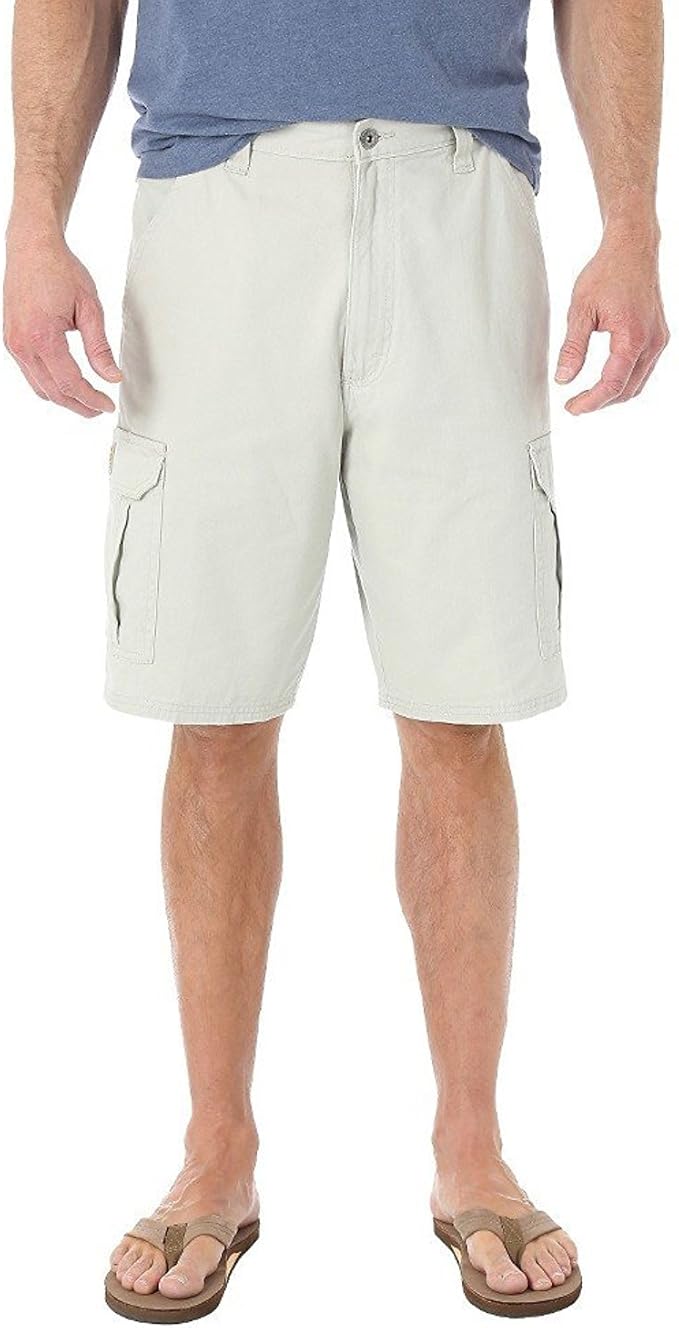 mens wrangler cargo shorts with tech pocket