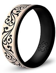 Knot Theory Silicone Ring in Champagne Gold