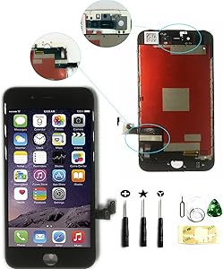 ZTR LCD Touch Screen Digitizer Frame Assembly Full Set LCD Touch Screen Replacement for iPhone 7 Plus 5.5 inch (Black)