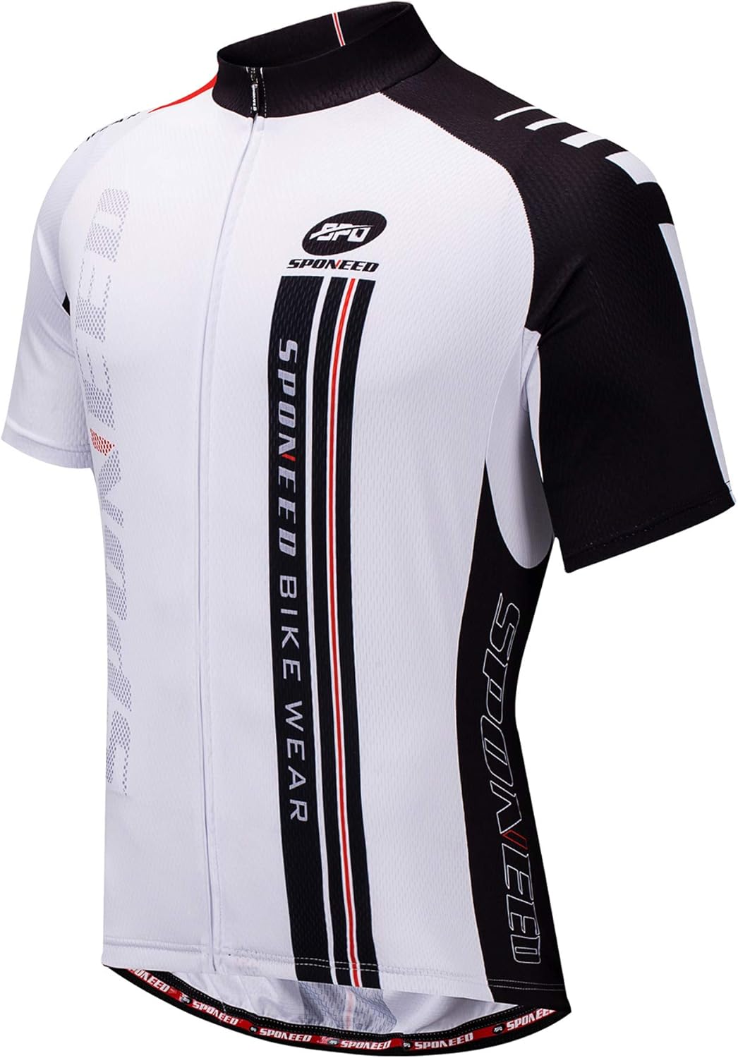 sponeed Men's Cycling Jerseys Tops Biking Shirts Short Sleeve Bike Clothing Full Zipper Bicycle Jacket with Pockets : Clothing