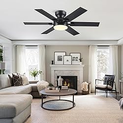 Goniyado 46" Low Profile Ceiling Fans with Lights