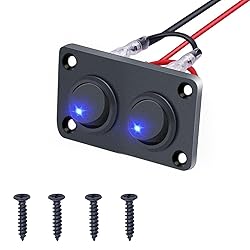 Rocker Switch Panel 16A Waterproof On Off 12V