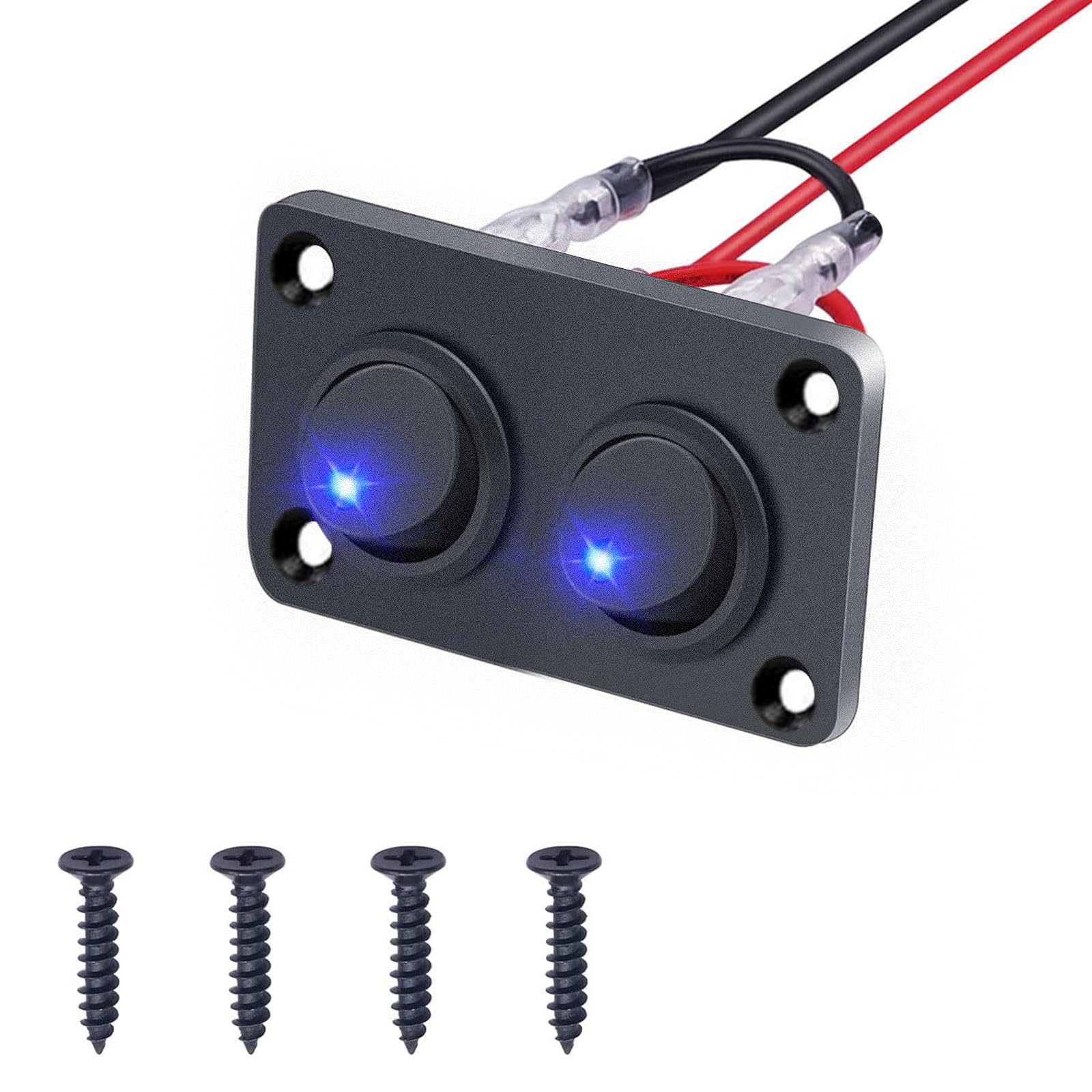 Rocker Switch Panel 16A Waterproof On Off 12V