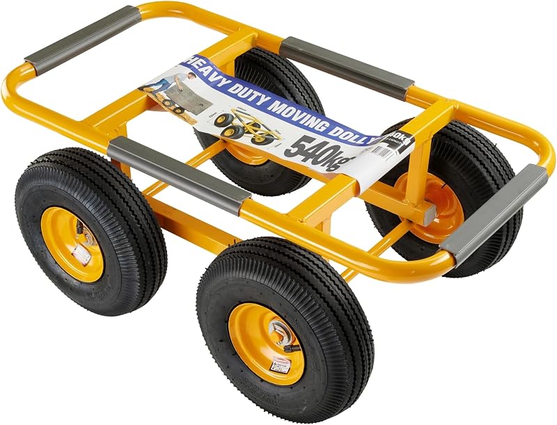 Move It Heavy Duty Dolly Trolley 540kg 25cm Pneumatic Wheels 75x38cm