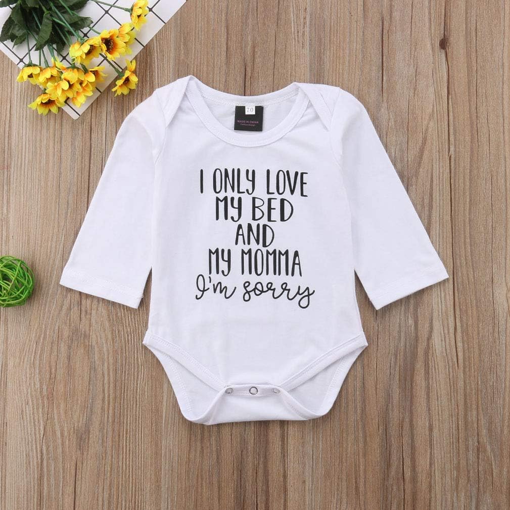i only love my bed and my momma baby shirt