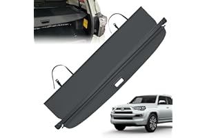 Blycorul Trunk Cargo Cover for Toyota 4Runner 2010-2024, Car Accessories, Anti-Peeping Retractable Cargo Cover for Security Shade, Privacy Screen with Carbon Fiber Texture, Extra Cover